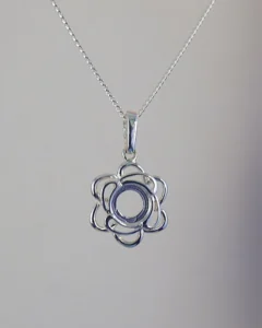 Fancy Silver Pendant
